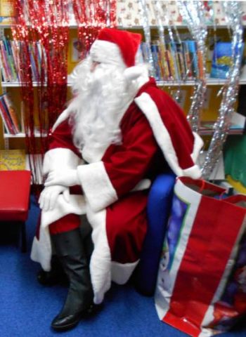 Santa at the library