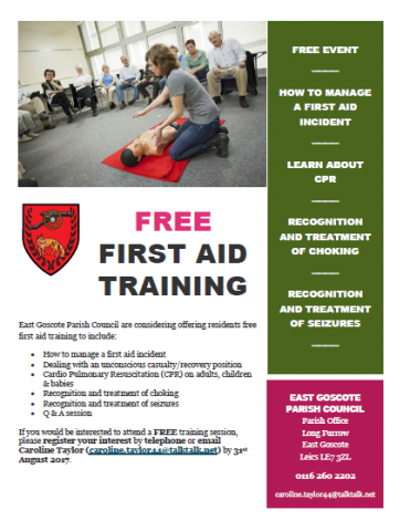 1st Aid training